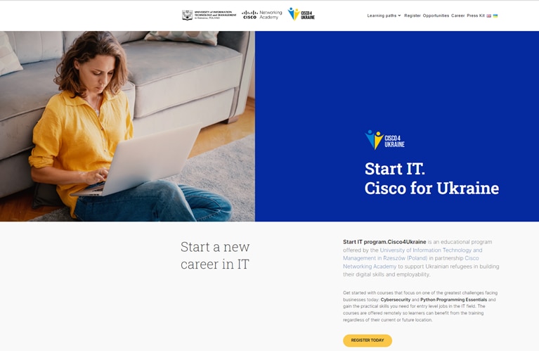 CISCO for Ukraine - screenshot