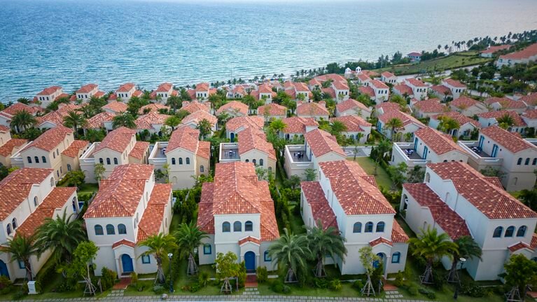 The scene of the 5-star centara mirage resort in Mui Ne in Phan Thiet city, Binh Thuan province, Vietnam