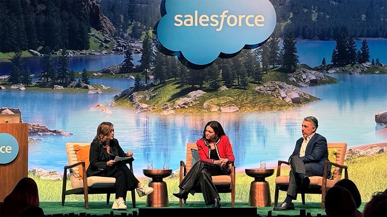 From left, Lareina Yee, a McKinsey senior partner, Sheryl Sandberg, founder of Lean In, and Eric Kutcher, a McKinsey senior partner