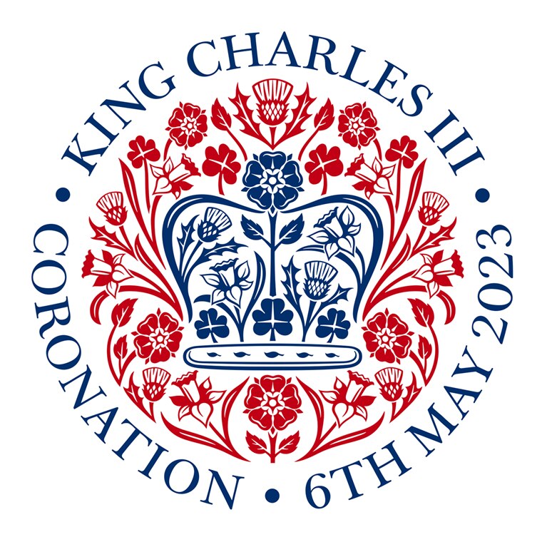 Ive created this elegant emblem for the May 6, 2023, coronation of King Charles III.