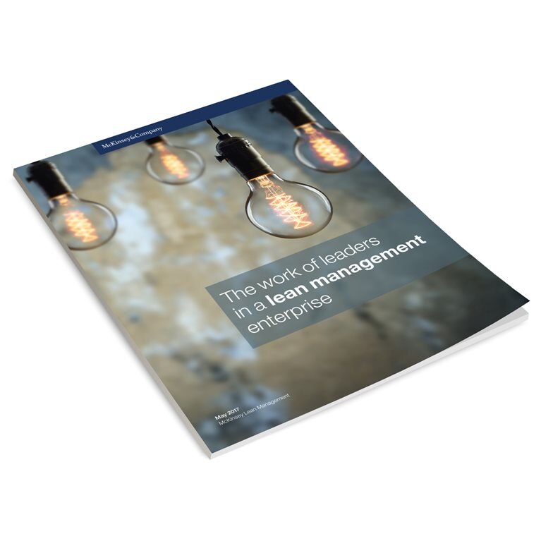 The work of leaders in a lean management enterprise