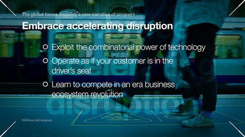 Embrace accelerating disruption