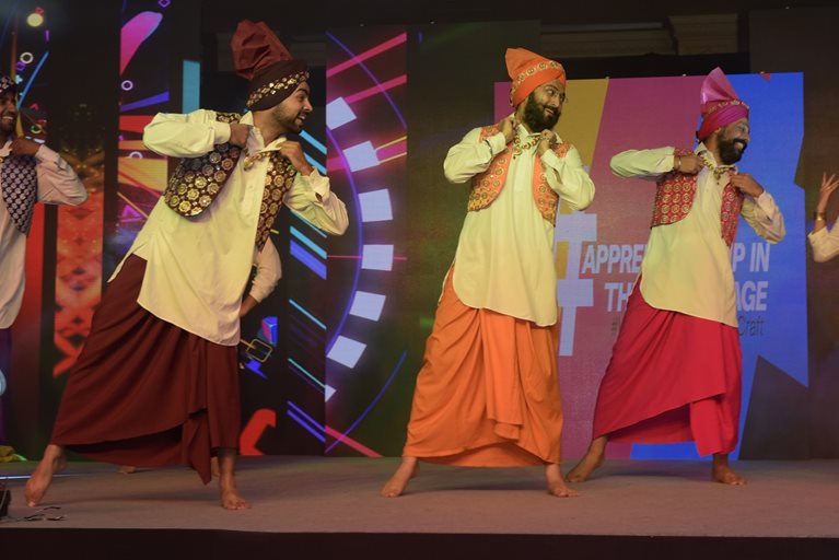 Bhangra dance performance with McKinsey colleagues 