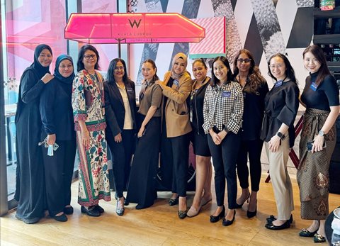 The Kuala Lumpur team at a connectivity lunch event