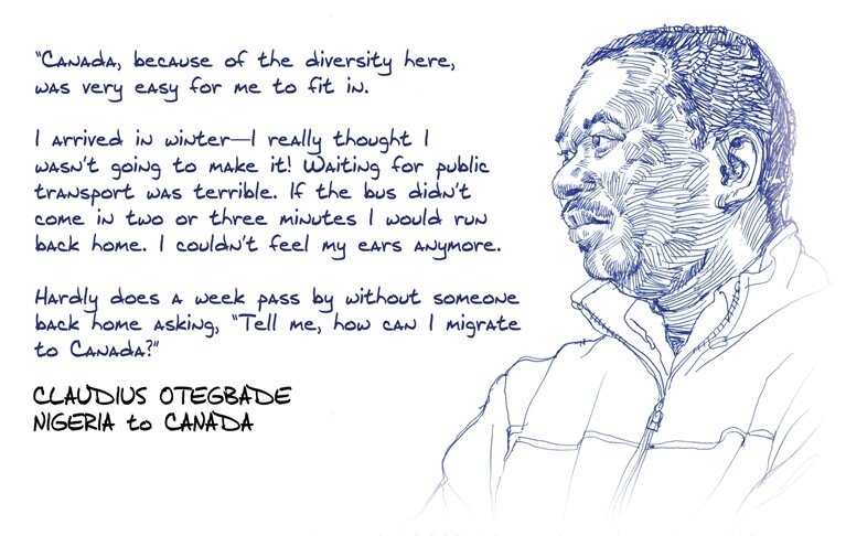 Claudius Otegbade, Nigeria to Canada