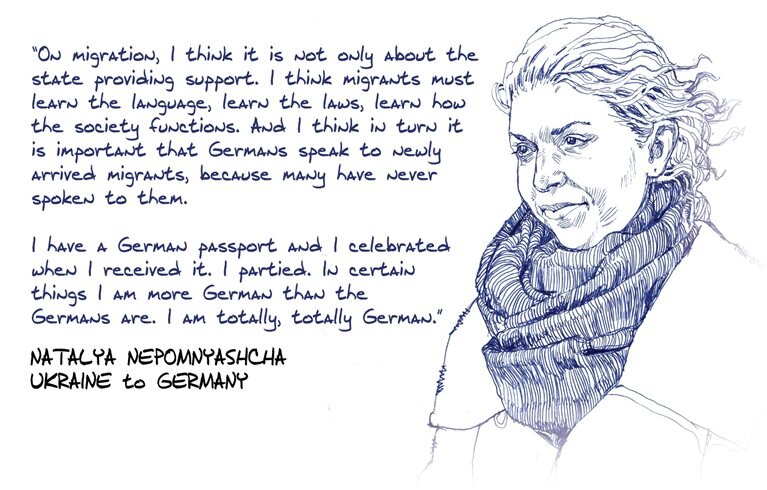 Natalya Nepomnyashchka, Ukraine to German