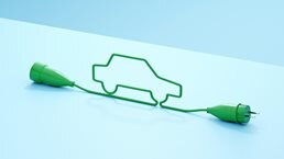 Electric cable in the shape of a car
