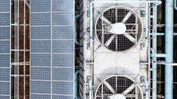 Close-up of solar panels - stock photo