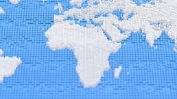 Pixel global earth map